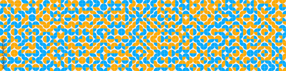Obraz premium Abstract Geometric Pattern generative computational art illustration