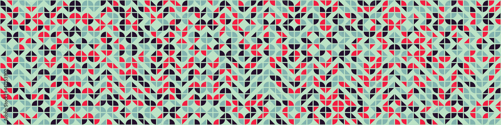 Abstract Geometric Pattern generative computational art illustration