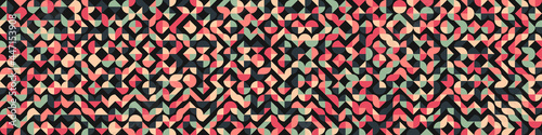 Abstract Geometric Pattern generative computational art illustration