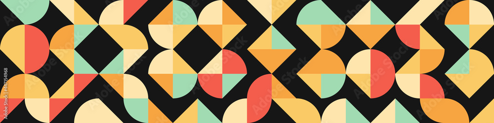 Obraz premium Abstract Geometric Pattern generative computational art illustration