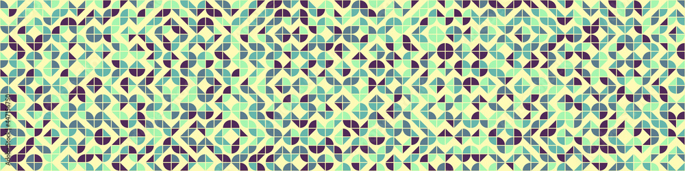 Abstract Geometric Pattern generative computational art illustration