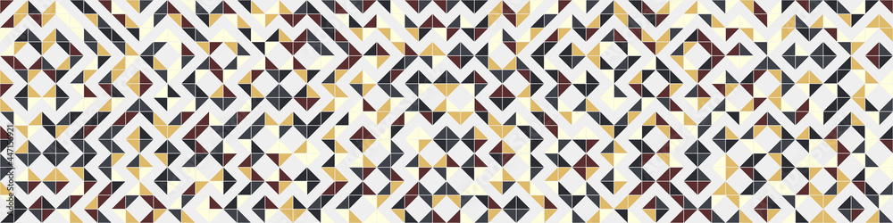 Abstract Geometric Pattern generative computational art illustration