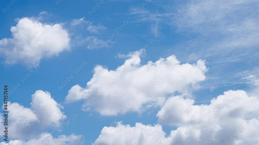 爽やかで明るい夏雲のタイムラプス 爽やかで明るい夏雲のタイムラプス