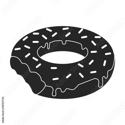 Inflatable mattress vector icon.Black vector icon isolated on white background inflatable mattress.
