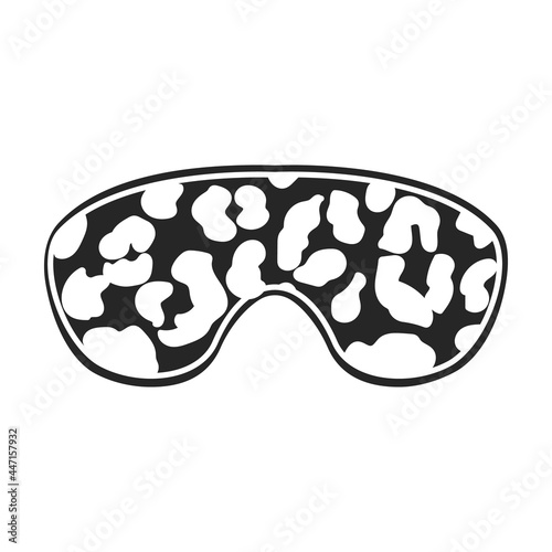 Sleep mask vector icon.Black vector icon isolated on white background sleep mask.