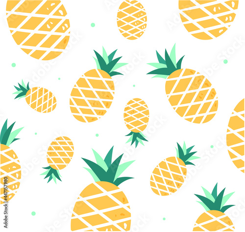 seamless pattern with pineapple