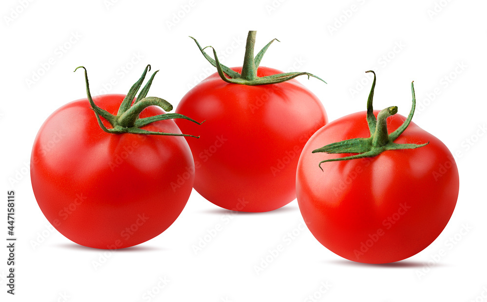 Tomatoes isolated on white background with clipping path Tomatoes isolated on white background with clipping path