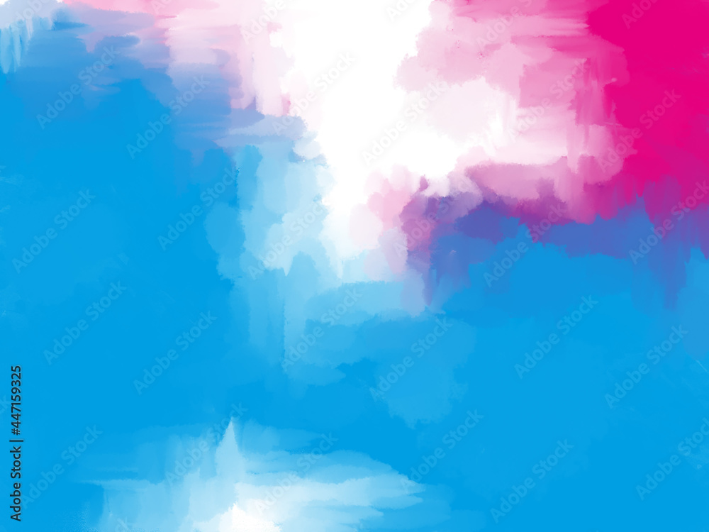 pink and blue picturesque bright background. Oil background on canvas with transitions and strokes
