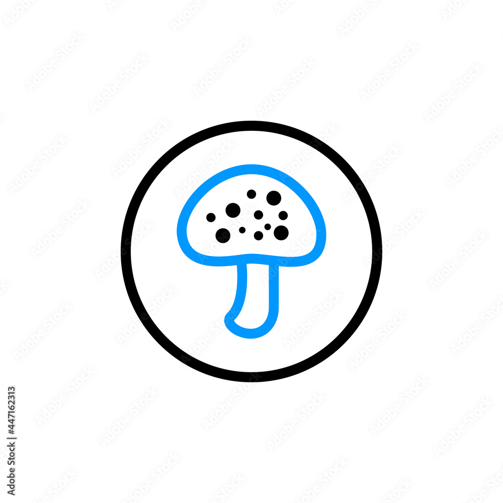 Creative Mushroom icon vector Creative Mushroom icon vector