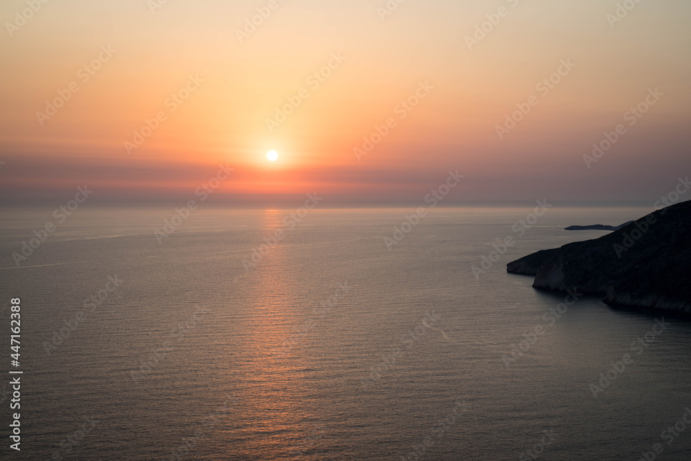 Zachód słońca - Zakintos, Greece