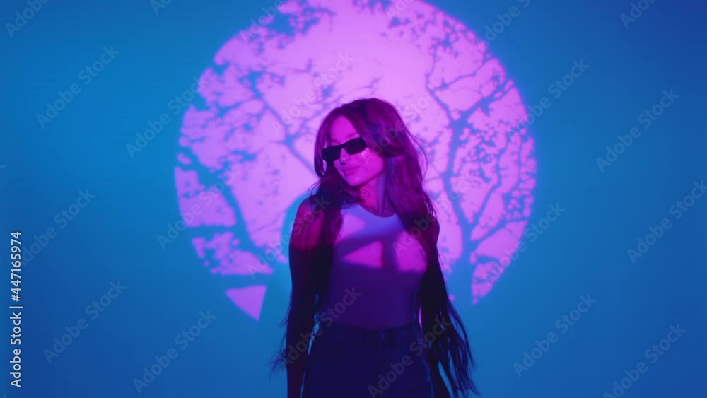 three sexy girls dance in the studio