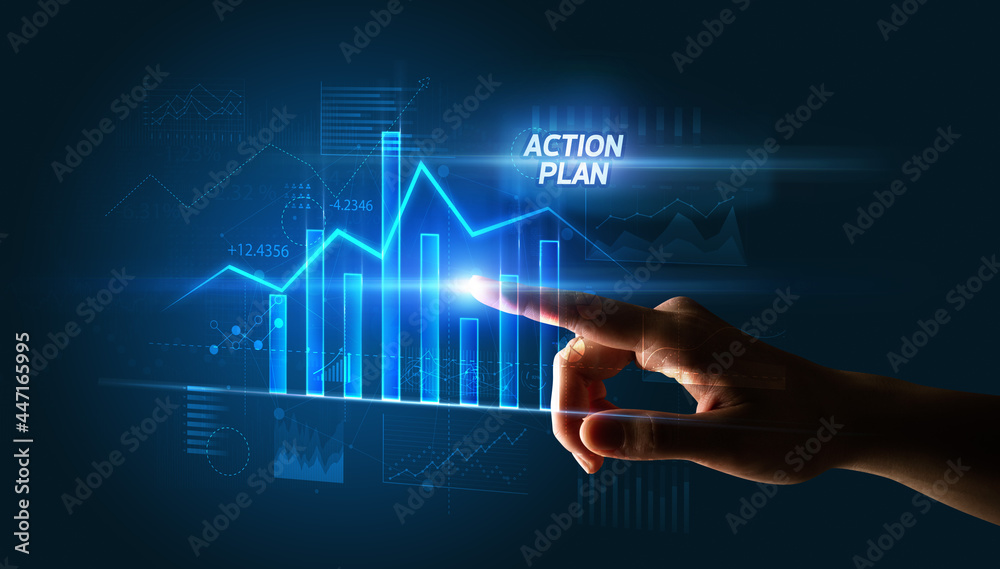 Hand touching business concept Hand touching business concept