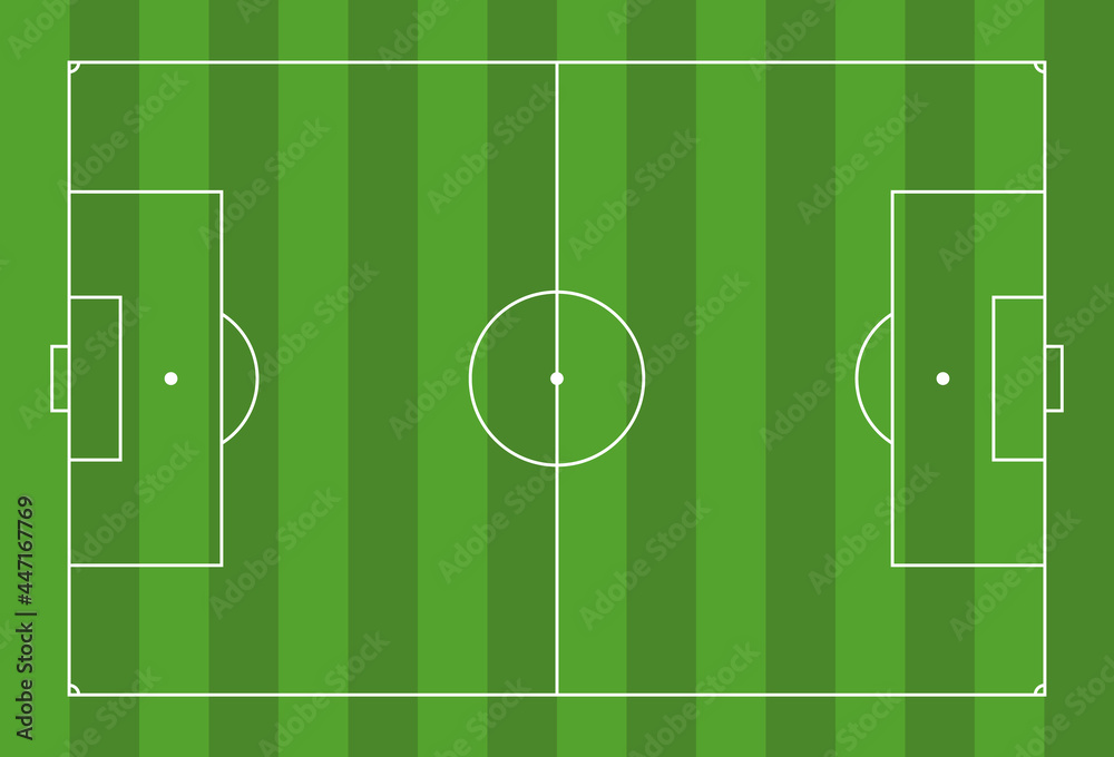 Football or soccer pitch vector illustration. Football or soccer pitch vector illustration.