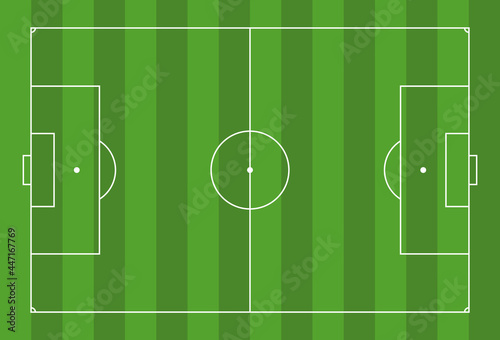 Football or soccer pitch vector illustration.
