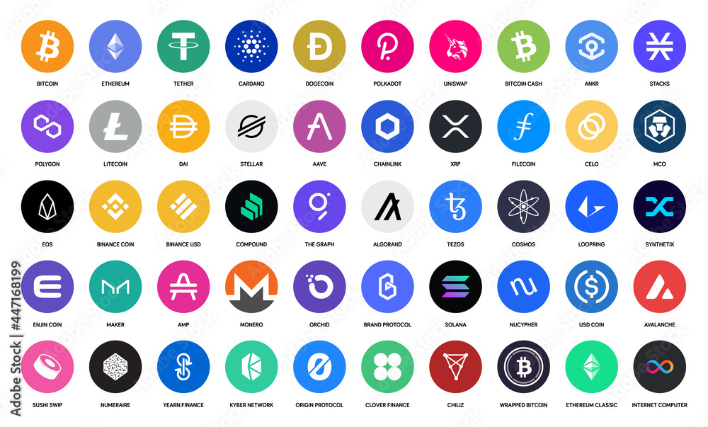 all crypto currency logo