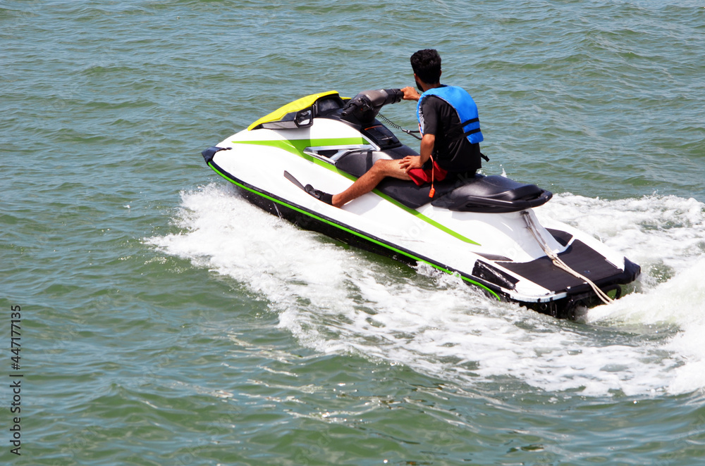 Jet Ski on the Florida IntraCoastal Waterway Jet Ski on the Florida IntraCoastal Waterway