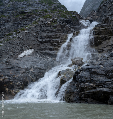 Fototapeta Naklejka Na Ścianę i Meble -  Waterfall, Shakes Glacier Area, Alaska