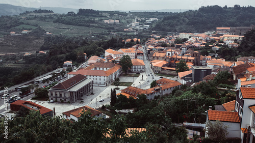 Top view of the Lamego city, Portugal.
