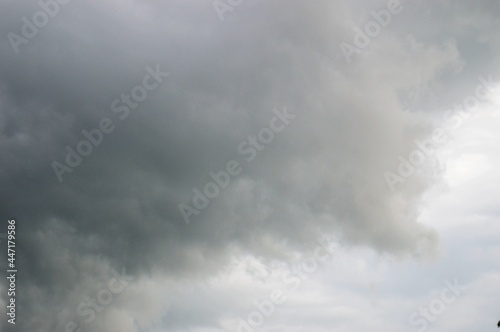 Dark clouds in the sky before a thunderstorm