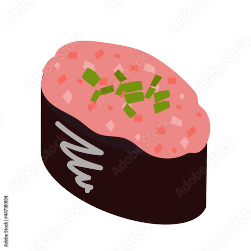  ネギトロのお寿司イラスト