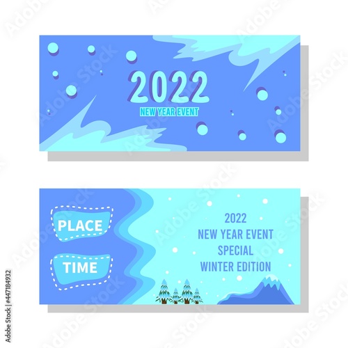 2022  new year banner design