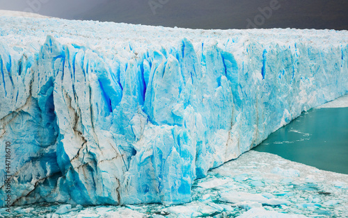 Glacier Perito Moreno (Glaciar Perito Moreno) on sunny summer day. Patagonia, Argentina, Andes
