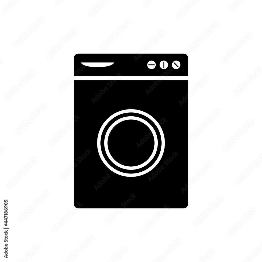 washing machine flat icon vector illustration washing machine flat icon vector illustration
