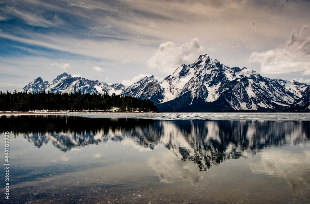 Tetons over Colter Bay