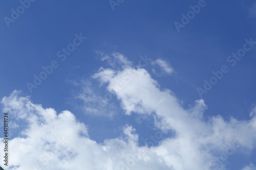 Freshness concepts- bright blue sky with clouds,