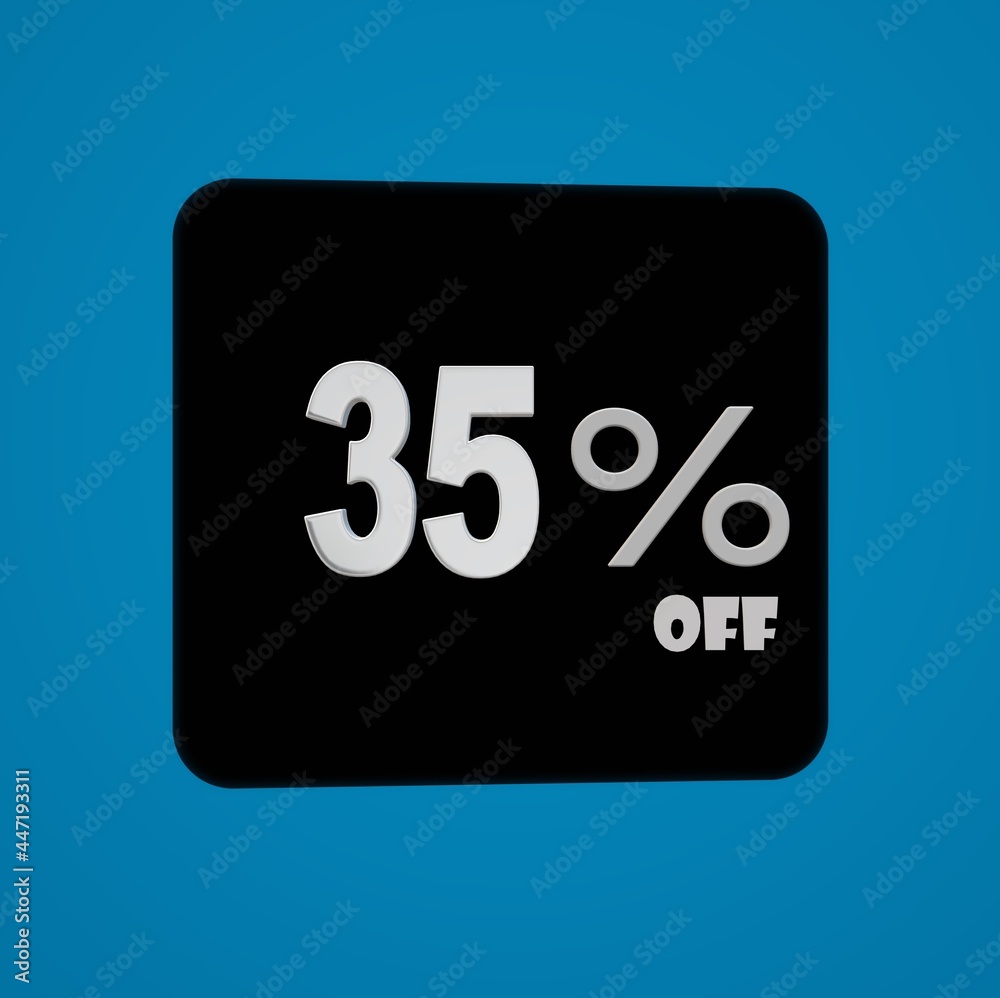 Sale off Blue banner with thirty three percent discount on a black balloon for mega big sales Sale off Blue banner with thirty three percent discount on a black balloon for mega big sales