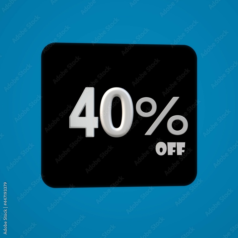 Sale off Blue banner with thirty three percent discount on a black balloon for mega big sales Sale off Blue banner with thirty three percent discount on a black balloon for mega big sales