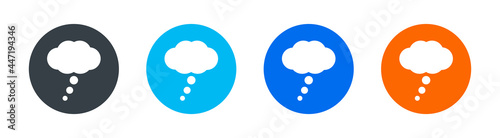 Dream icon. Think symbol. Vector illustration