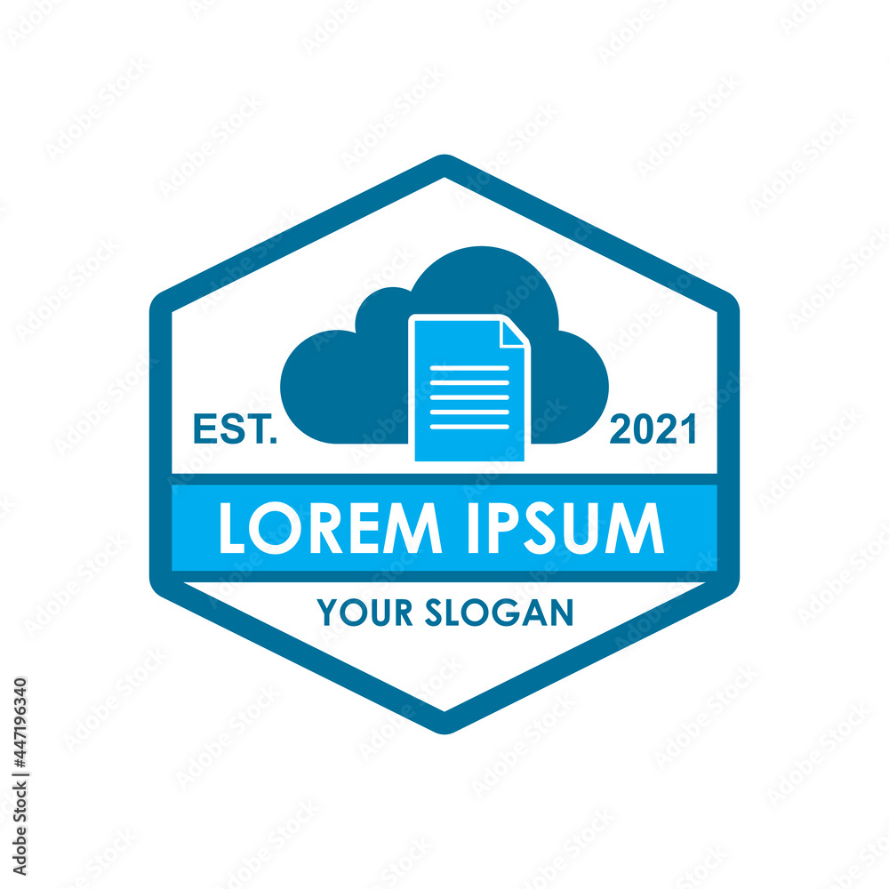cloud paper logo , technology logo cloud paper logo , technology logo