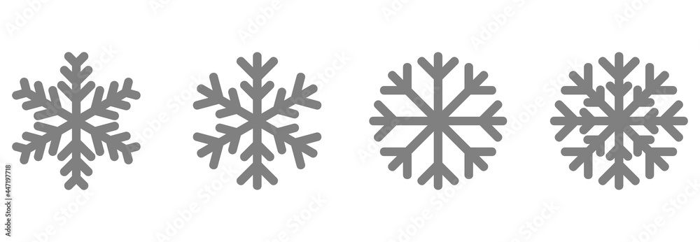 snowflake icon set vector sign symbol snowflake icon set vector sign symbol