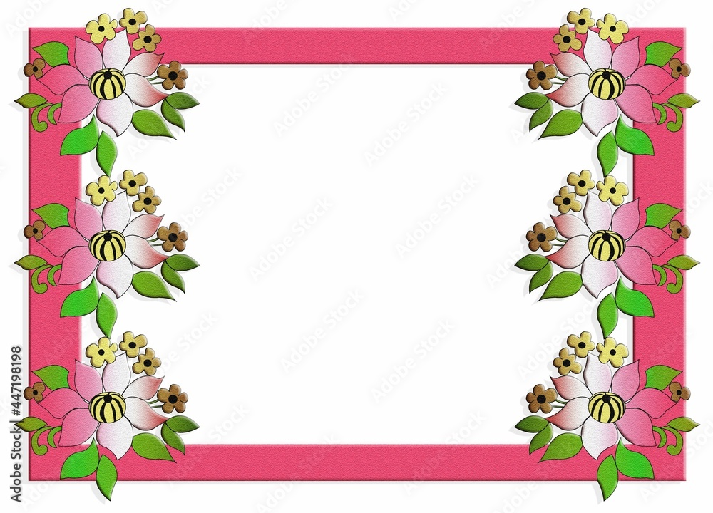 Photo frame.A creative composition with the image of graphic and geometric elements. Abstraction. Vintage design. Template for printing and laser cutting.