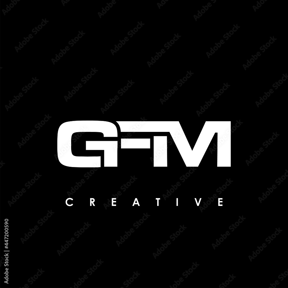 GFM Letter Initial Logo Design Template Vector Illustration