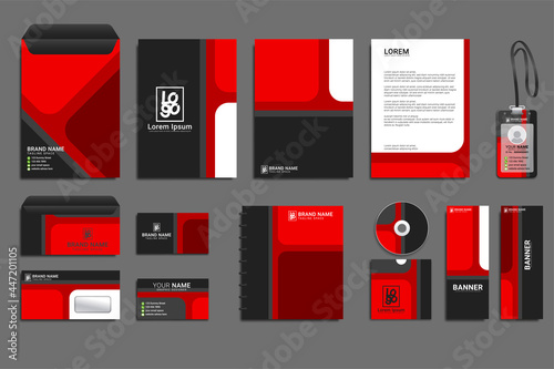 Corporate identity business set design