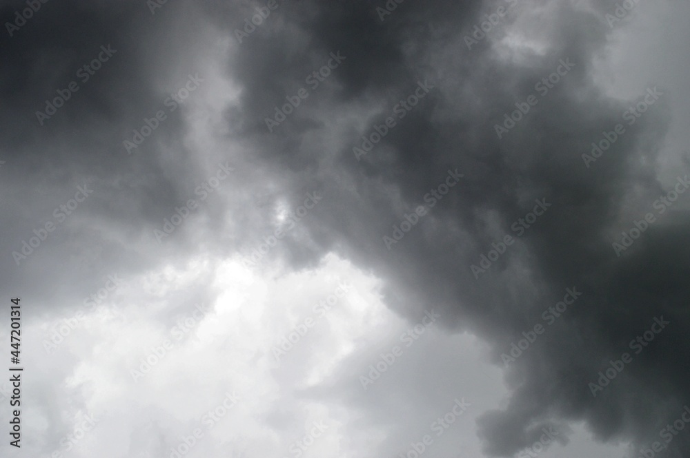Dark clouds in the sky before a thunderstorm Dark clouds in the sky before a thunderstorm