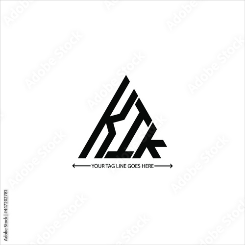 KIK letter logo creative design. KIK unique design photo