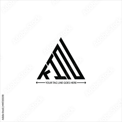 KIN letter logo creative design. KIN unique design
