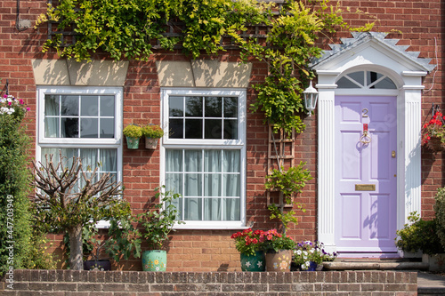 old house with flowers