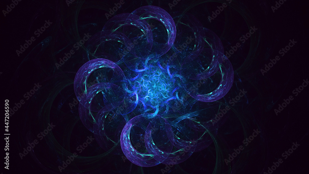 3D rendering abstract multicolor fractal light background 3D rendering abstract multicolor fractal light background