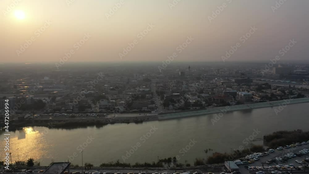 arial view of baghdad city arial view of baghdad city