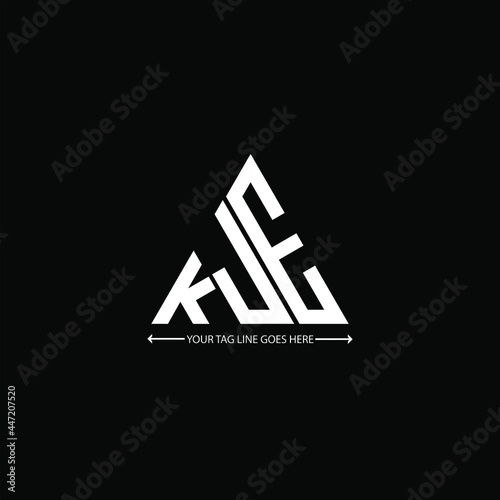 KJE letter logo creative design. KJE unique design
