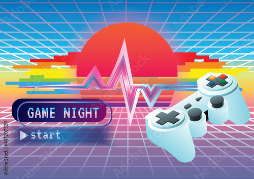 Game zone game icon background vector