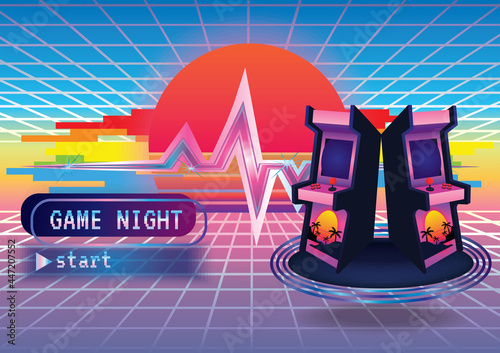 Game zone game icon background vector