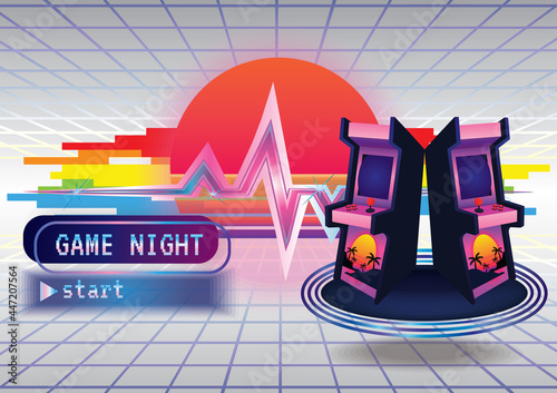 Game zone game icon background vector