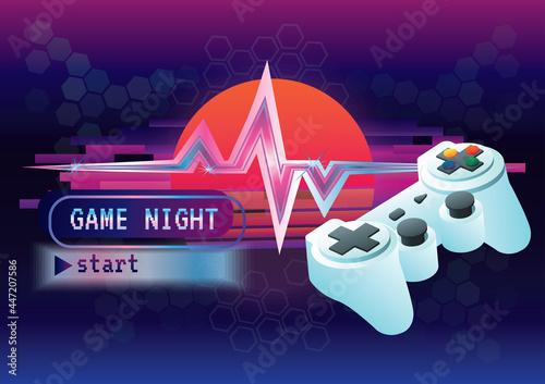 Game zone game icon background vector