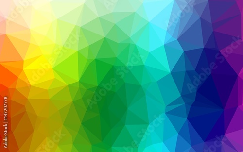 Light Multicolor, Rainbow vector blurry triangle texture.