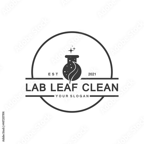 natural lab logo designs concept, science and medicine creative symbol, eco lab logo template